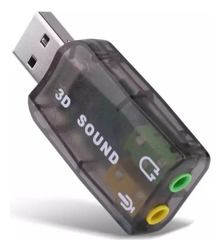 Tarjeta De Sonido Usb Estilo Pendrive 5.1 2 Puertos