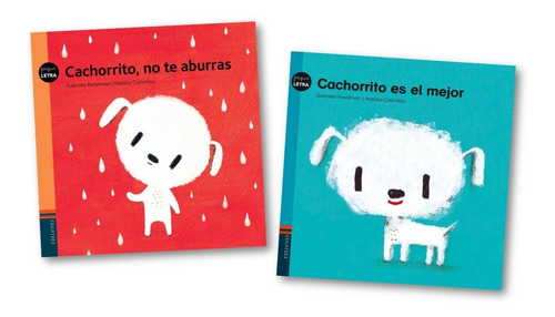 * 2 Libros Pequeletra * Cachorrito Gabriela Keselman