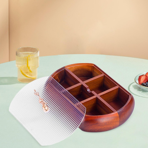 Bandeja Para Servir Bocadillos Dividida, Caja De