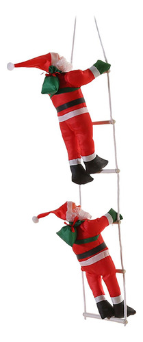 Adorno Colgante De Papá Noel Doble De 25 Cm