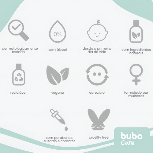 Kit Colônia Babyfresh 100ml Sabonete Líquido 400ml Buba Care