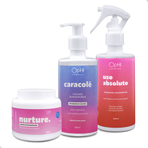 Kit Cachos Perfeitos Com Máscara  + Ativador + Reparador Oph