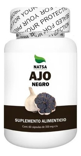 Natsa Ajo Negro 60 Cápsulas, Calidad Premium Sabor Sin Sabor