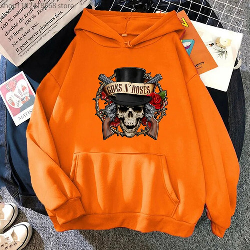 Np Sudaderas Con Capucha Guns N Roses Skeleton Skull Para