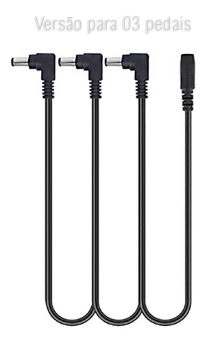 Imagem 3 de 6 de Fonte 9v P Pedal De Guitarra 1000ma Com 03 Saídas (3 Pedais)