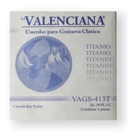12 Cuerdas Tercera (sol) Titanio La Valenciana 413t(12) 