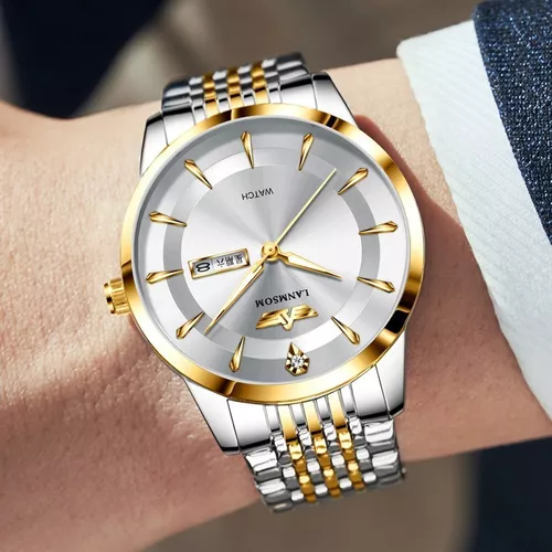 Reloj automático de calidad suiza 836 para hombre, calendario luminoso a  prueba de agua, reloj de negocios de moda para hombre