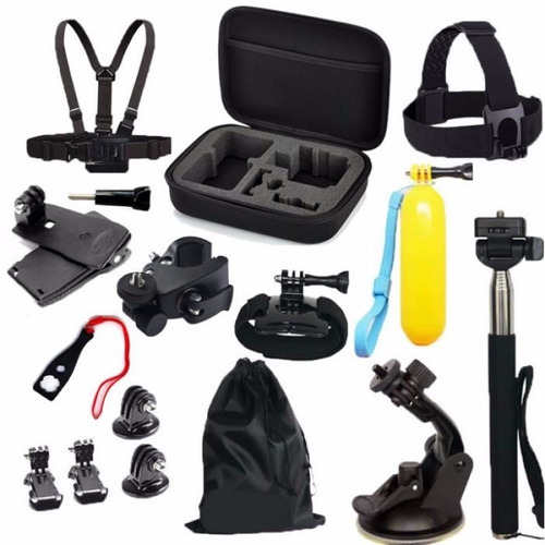 Kit De 16 Accesorios Para Camara Go Pro O Similar