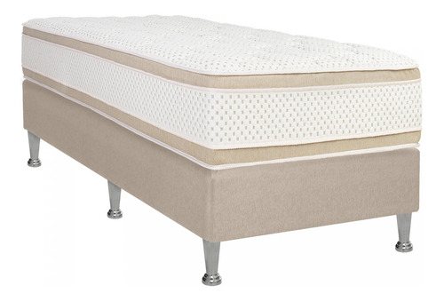 Imagen 1 de 1 de Sommier Divino Ivory 1 plaza de 188cmx88cm blanco y beige