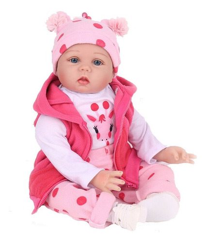 @ Npk Doll 48cm Muñecas Bebes Reborn Realistas Silicona Niña