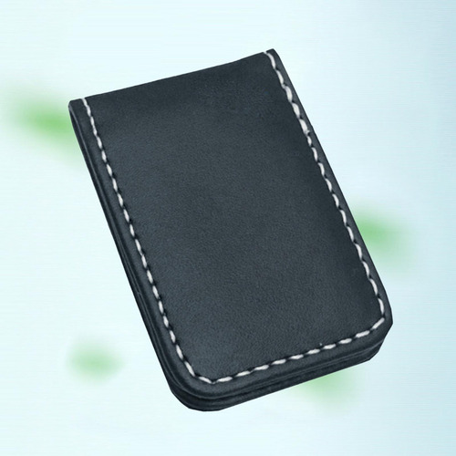 3 Clip De Cuero De La Pu Magnético Del Negro_60x41x8mm