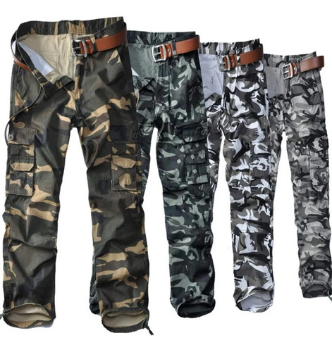 Pantalones Tácticos Militares De Camuflaje Para Hombre, De A
