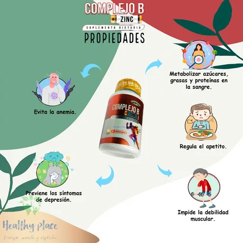 Complejo B + Zinc + Vitamina D3 - g a $7100