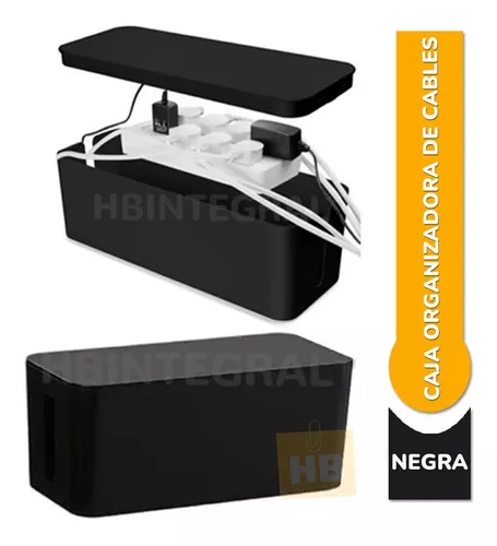 Caja Organizadora Oculta Guarda Cables Zapatillas Color Blanco - Madera