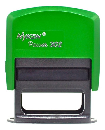 Carimbos Personalizados Nykon 302 Cor Exterior Verde-escuro Cor da tinta Preto