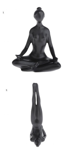 2 Piezas De Estatua De Yoga, Escultura Creativa, Estante De