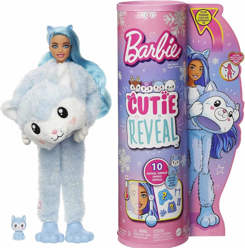 Muñeca Barbie Cutie Reveal Perrito Siberiano Modelo Nuevo!! 