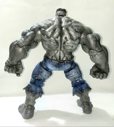 Hulk Gray Marvel Toybiz Icons 2006 Raro,30 Cm Custom Pintura