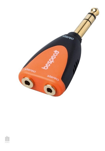 Adaptador 2 Minijack Stereo A Plug Stereo Bespeco Slad230