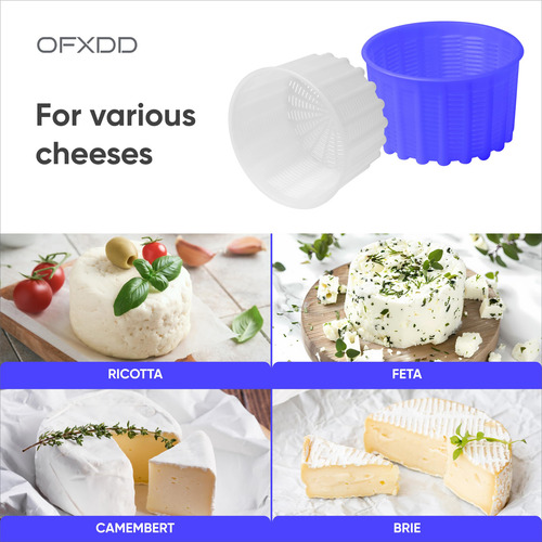 Molde Para Hacer Queso 2 Piezas 600 Ml Para Feta Y Ricotta