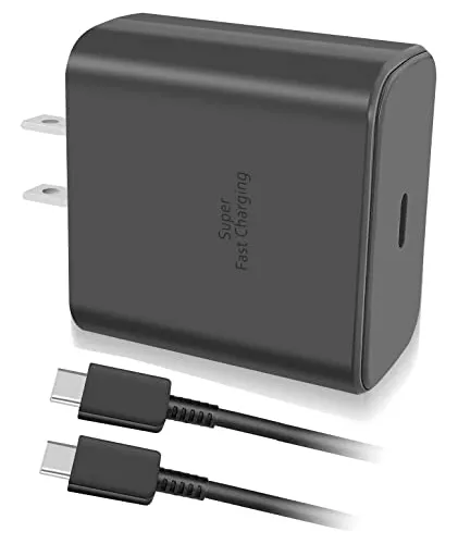 Cargador súper rápido tipo C, cargador USB C de 45 W para Samsung Galaxy  S23/S23 Ultra/S23+ S22 Ultra/S22+/S22/S21 Ultra/S21 Plus/S21/S20/S20