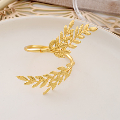 Anillos Servilleteros De Metal, 20pz Servilleteros Boda Cena Dorado