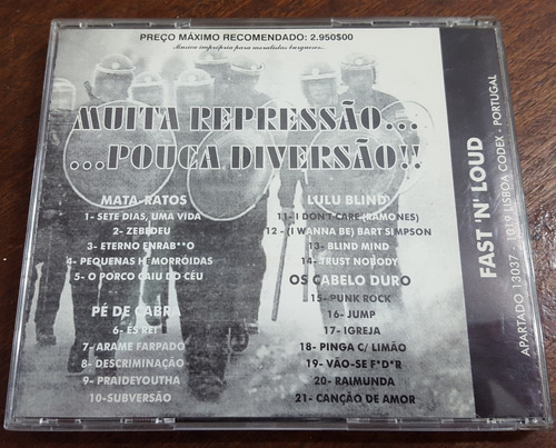 Vozes Da Raiva2 Cd Mata Ratos Pe De Cabra Os Cabelo Duro Gbh (Usado)