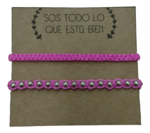 Pulsera Tobillera Macramé Bali X 2 Unidades