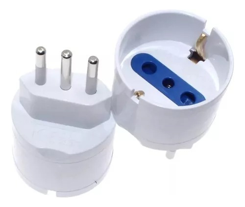 Pack 2 Adaptador Enchufe Eléctrico Schuko 10a 250v 1500w X L