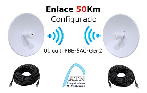 Enlace Punto A Punto Ubiquiti, Traslado De Internet, 50km