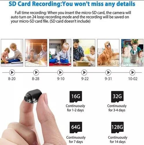 Mini Cámara Inalámbrica Micro Ip De Visión Nocturna Wifi X5