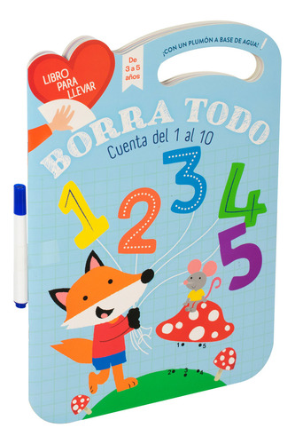 Borra Todo Y Cuenta De 1 Al 10, De Yoyo Books. Editorial Jo Dupre Bvba (yoyo Books), Tapa Blanda, Edición 01 En Español, 2023