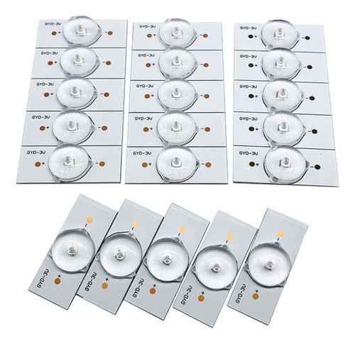 Para / 20pcs Lámparas Led 3v Smd Con Lente Óptica Para /