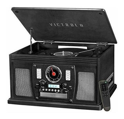 Tocadiscos Tornamesa Victrola Nostalgic Aviator 8-1 Negro