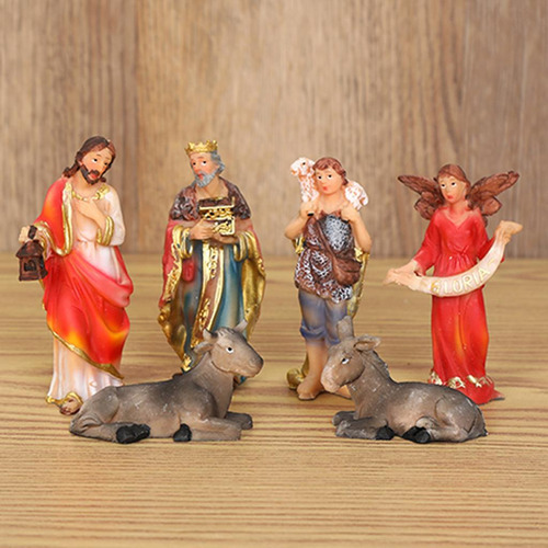 Juego De Figuras Navideñas De 11 Piezas. Decoración De