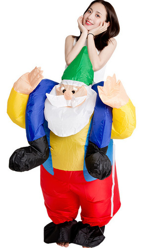 . Disfraz Inflable Navideño Para Persona Corta, Actuación