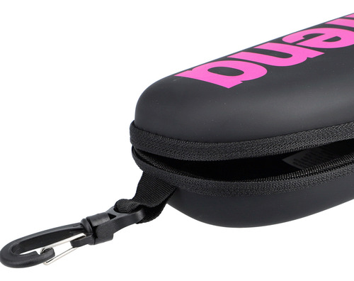 Estuche Para Antiparras Arena Goggles Case Natación Unisex Color Negro/Fucsia,