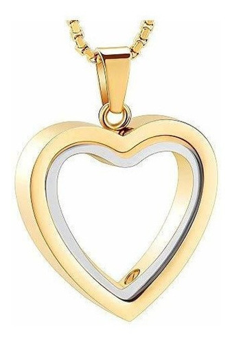 Zeqingjw Vidrio Cremacion Joyeria Para Cenizas Corazon Memor