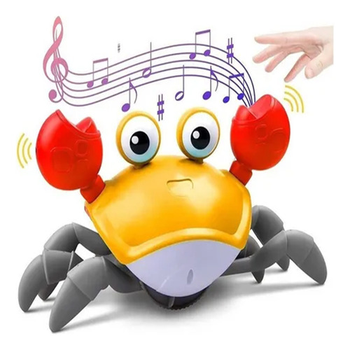 Juguetes Para Bebé De Cangrejo Con Música Función De Sensor