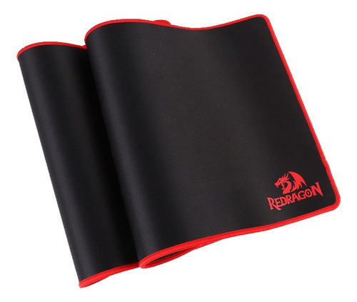 Imagen 1 de 2 de Mouse Pad Redragon P003 Suzaku de caucho y tela xl 300mm x 800mm x 3mm negro/rojo