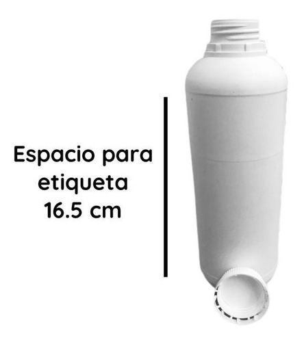 Imagen 3 de 10 de Envases Plasticos 1 Litro Pead Reciclado X 120 Un