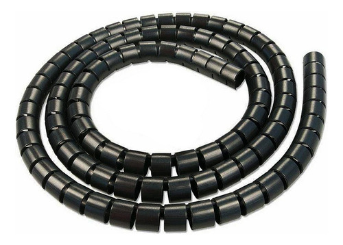 Cubrecables 6mm Espiral Negro