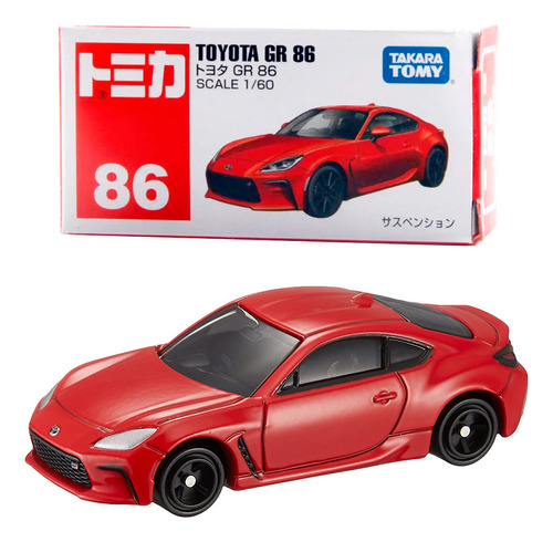 Tomica N°86 Toyota Gr 86 - Takara Tomy Color Rojo Nuevo 