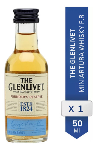 Miniatura Scotch Whisky The Glenlivet Founder's Reserve 50cc