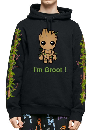 Sudadera Hoodie Yo Soy Groot Bebe Baby Dibujo Plantas Maceta