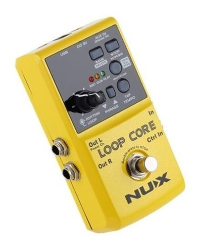 Pedal de efecto NUX Loop Core amarillo