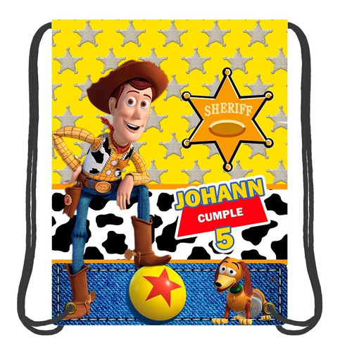 10 Morralitos, Personalizados, Fiestas, Toy Story