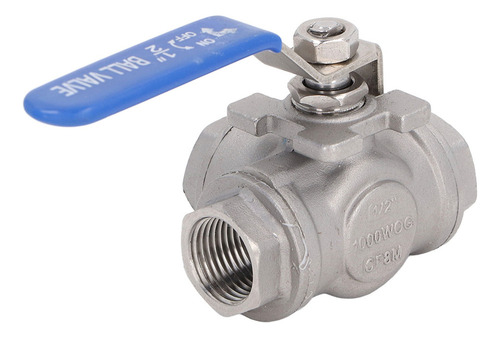 Pt Compatible Válvula De Bola De 3 Vías Rosca Hembra Dn15