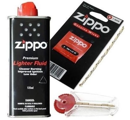 Encendedor Zippo Mate Rayado Normal Y Delgado