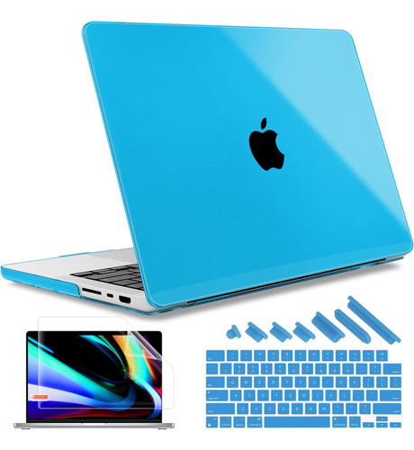 Funda Rígida May Chen Para Macbook Pro 16  2485 Crystal Blue